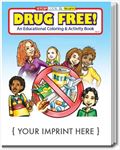 SC0105 Drug Free Coloring and Activity Book With Custom Imprint